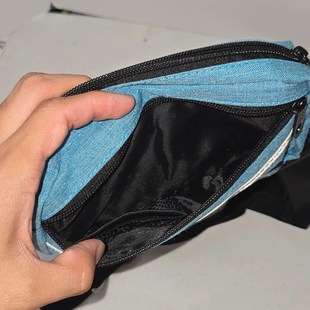 PetAmi Dog Walking Pack Waist Bag Blue Reflective Treat Pouch Waste Dispenser